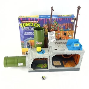 Abwasserspielset Teenage Mutant Ninja Turtles TMNT 1989 unvollständig mit beschädigter Box - Bild 1 von 24