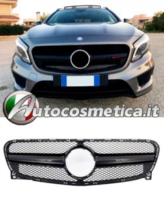Griglia mascherina calandra nera AMG LOOK baffo nera per Mercedes GLA X156 17-19 - Foto 1 di 4