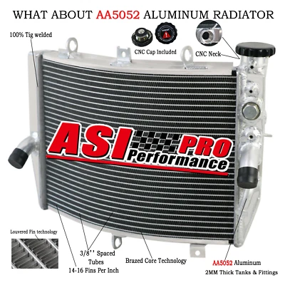 Aluminum Racing Radiator for 2004-2005 Suzuki GSXR600 GSXR750 GSXR 600,750 04 05 Foto 1 de 4