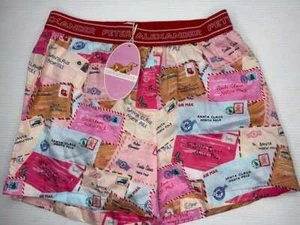 NWT PETER ALEXANDER LADIES CHRISTMAS LETTERS SANTA BOXER SHORTS SIZE S - Picture 1 of 5