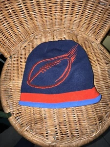 Lands End “Flaming Football” Fleece Beanie Hat Cap Warm M/L - Warm - Hand Wash - Picture 1 of 2