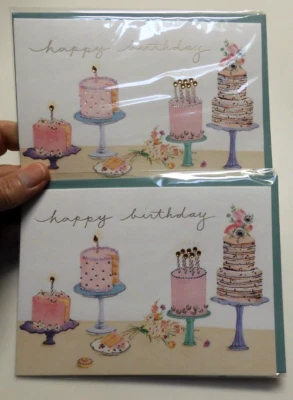 2 Papyrus Cards High Quality Agnes Keszeg HAPPY BIRTHDAY Sweet Amazing Moments - Image 1 of 4