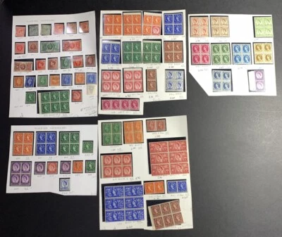 Great Britain George V-Elizabeth Blocks/Booklet Panes/Inverted Watermark LOT - Image 1 of 4