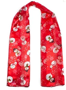 Bufanda de Navidad Fiestas Copos de Nieve Estampado muñeco de nieve Bufanda Chal Envolvente - Nuevo  - Imagen 1 de 62