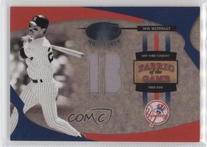 2005 Leaf Certified Materials Fabric of the Game Position /50 Don Mattingly