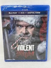 Violent Night BLU-RAY + DVD + DIGITAL - David Harbour Collectors Edition NEW