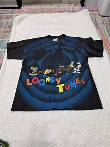 Wild Oats Looney Tunes Shadow All Over Print T Shirt Size XL - Picture 1 of 9