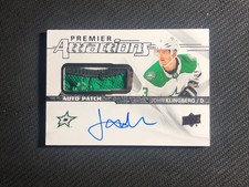 2018-19 UPPER DECK PREMIER JOHN KLINGBERG ATTRACTIONS AUTO PATCH #ed 86/99