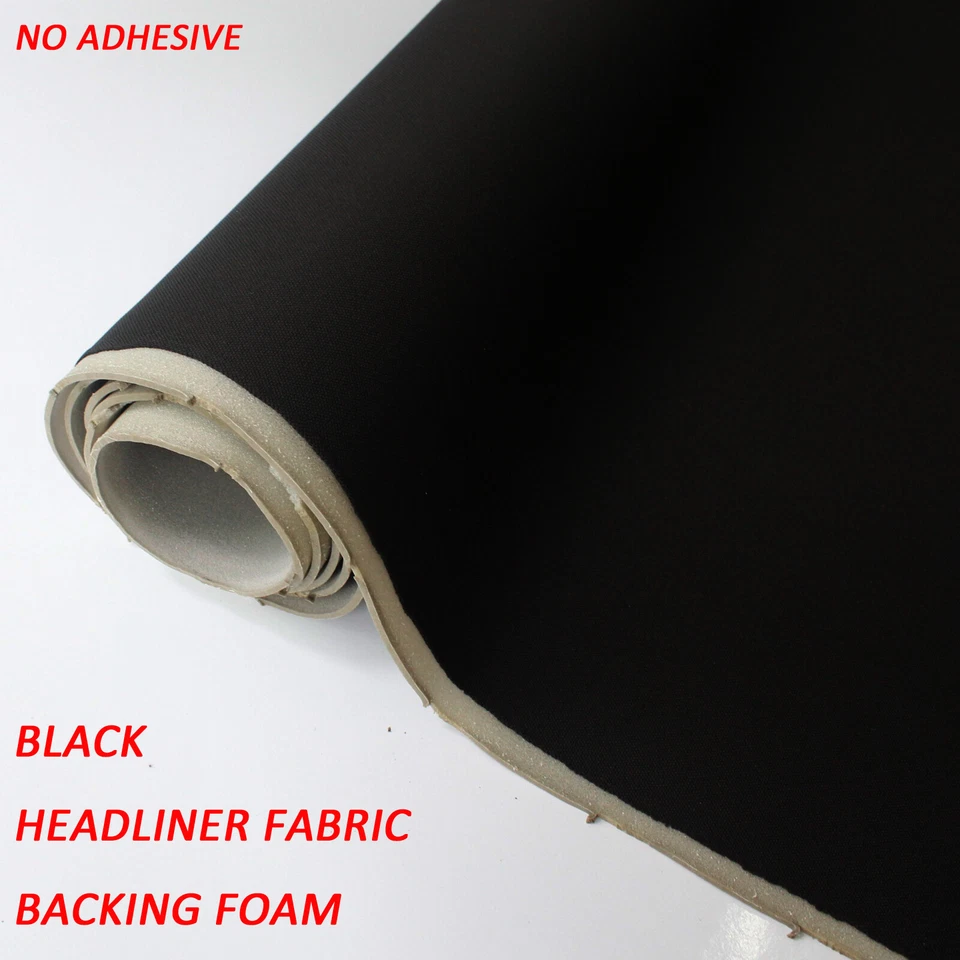Car Headliner Fabric Foam Back Upholstery Roof Liner Saggy Aging Replace 86"x60" Foto 1 de 4