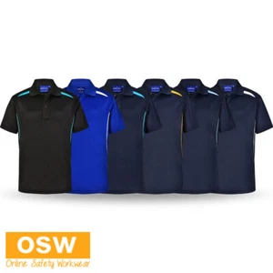 Polo Polo de cuello acanalado mangas cortas en contraste de poli/algodón sostenibles para niños PS93K - Imagen 1 de 19