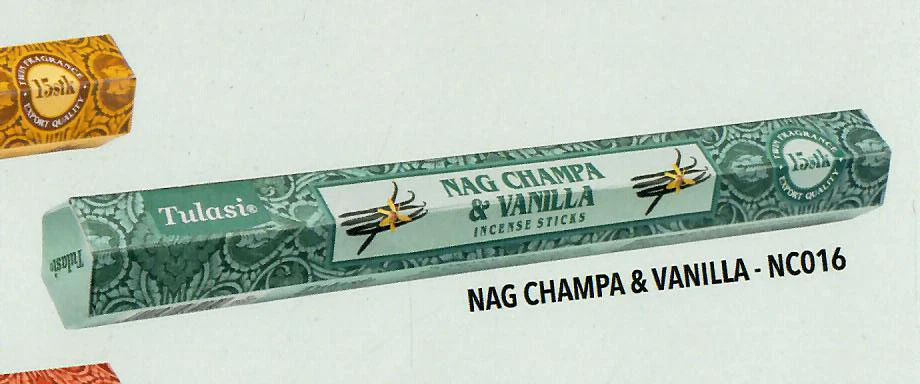 Tulasi Nag champa Vanilla  incense sticks/Agarbati [6 Pack of 15 Gms ] 120sticks - Image 1 of 1