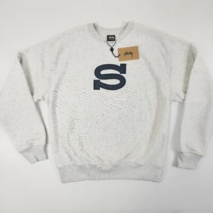 Sudadera Stüssy Letterman Crew Ash Heather - Imagen 1 de 4