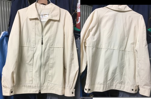 OFF WHITE London Foderato Giacca 40 Medium Avorio Panna Off White Uomo Primaverile Zip Up