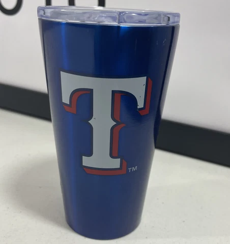 TEXAS RANGERS Boelter Blue Stainless Steel Tumbler Cover
