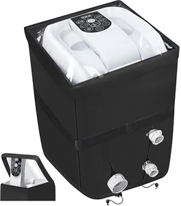 Hot Tub Spa Heater Pump Cover, Heavy Duty Inflatable Hot Tub Pump Cover with Zip - Picture 1 of 7