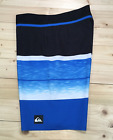 Quiksilver Slab Logo Vee 20" Boardshorts Men's Size 32 Blue Surf Swim Trunks