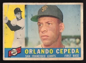 1960 Topps #450 Orlando Cepeda San Francisco Giants - Picture 1 of 2