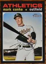 2020 Topps Heritage #60 Mark Canha Oakland A's Athletics