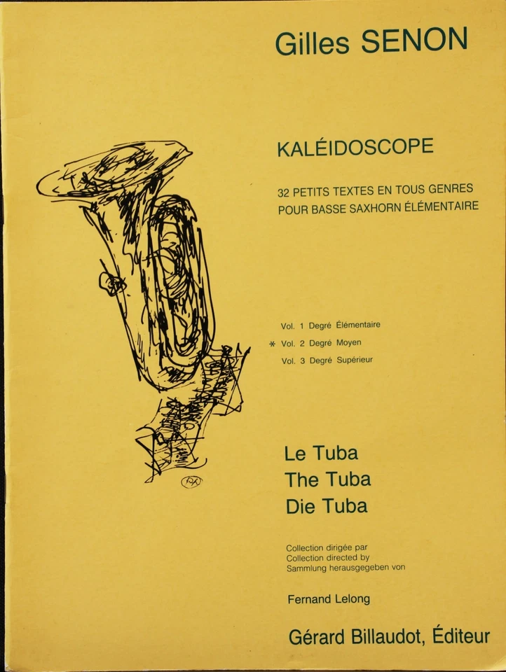 Gilles Senon Kaleidoscope Vol 2 Degre Moyen for tuba.Bass clef. - Image 1 of 1