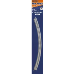 Tomix 1198 Rail Courbe / Curved PC Tracks C391-45-PC(F) 4pcs - N - Imagen 1 de 2