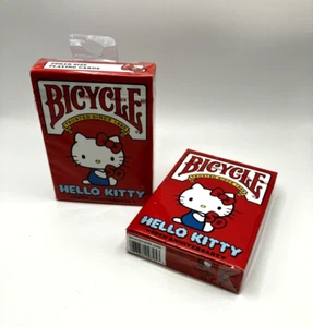 (2×) Sealed - Bicycle Hello Kitty 50th Anniversary Deck Playing Cards - Bild 1 von 3