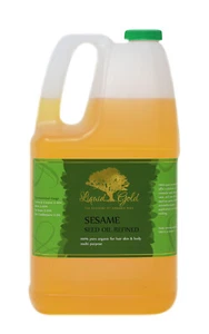 Gallon PREMIUM REFINED SESAME OIL PURE ORGANIC FRESH BEST QUALITY COLD PRESSED - Picture 1 of 5