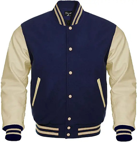 BURBERRY Giacca Varsity Unisex Pelle Letterman Baseball Basket Sport Lana Collegio