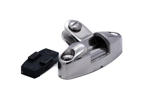 Stainless deck hinge pivot boat frame sprayhood bimini cover canopy fitting HD - Picture 1 of 5