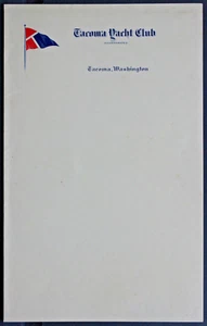 Small Letterhead Tacoma Yacht Club Incorporated EPH146 - Picture 1 of 2