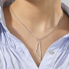 Israel Pakistan Map Necklace Jewelry New Fashion Stainless Steel Necklace