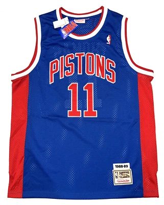 Mitchell & Ness NBA Detroit Pistons Isiah Thomas Royal Swingman Jersey 1988-89 - Image 1 of 4