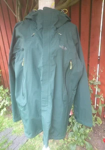 RAB EVENT BOTTLE GREEN WATERPROOF TAPED SEAMS JACKET XXL 2XL EXCELLENT CONDITION - Picture 1 of 10