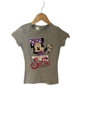 Nueva Camiseta Walt Disney Mickey Mouse Cree en Tu Selfie Gris Juvenil M Gráfico Foto 1 de 3