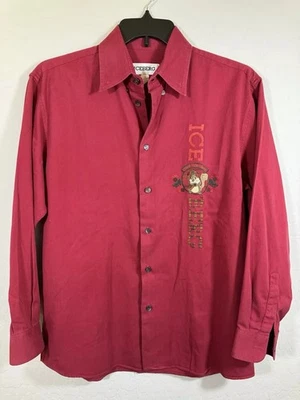 Vintage Iceberg Manga Longa Masculino L Antigo Cardo Esquilo Feito na Itália - Imagem 1 de 4