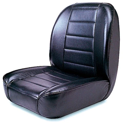 Asiento delantero trasero bajo Rugged Ridge negro no reclinable para Jeep CJ 55-86 Foto 1 de 4