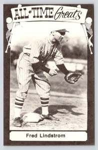Fred Lindstrom All Time Greats c1973 TCMA Ltd Baseball MLB Vintage UNP Postkarte - Bild 1 von 2