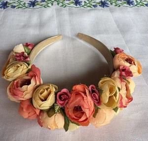 Haarkranz Blumenkranz Haarreif Party Hochzeit Haarschmuck Kopfschmuck Kopfkranz - Bild 1 von 1