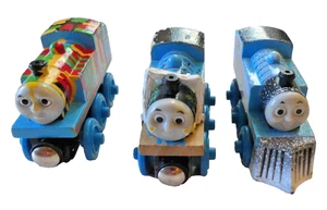 3 Wood Magnetic Thomas the Tank Engines Breakfast Paint-Splattered Winter Wonder - Picture 1 of 6