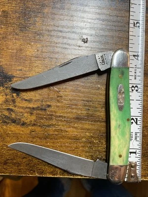 Case XX 2000 hermosa Appaloosa verde hueso liso Damasco 4" rata almizclera Foto 1 de 4