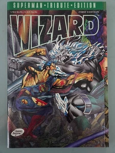 WIZARD MAGAZINE DEATH OF SUPERMAN TRIBUTE EDITION 1993 DOOMSDAY VS SUPERMAN!  - Picture 1 of 2