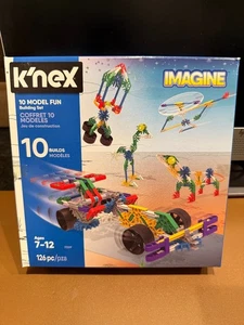 K'NEX IMAGINE 126 PIECE 10 MODEL FUN BUILDING SET (2017) Factory Sealed - Picture 1 of 3