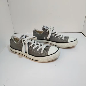 Converse All Star Low Top Gray Canvas Unisex Men 5 Women 7 Sneakers Casual Shoes - Picture 1 of 14