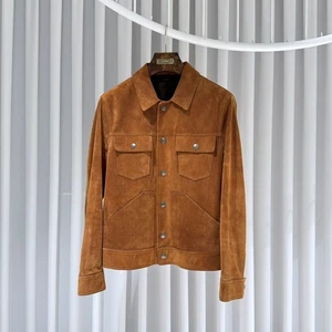 Tom Ford 50 / Suede Velvet Trucker Jacket 142588649 - Picture 1 of 5