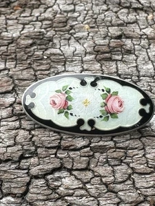 Spilla smaltata in argento sterling Hjortdahl Norway Norwegian Estate 226 - Foto 1 di 6