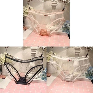 Culotte sexy dentelle femme transparente lingerie maille perspective sous v??tem - Picture 1 of 18
