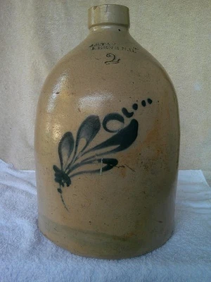 Antique Stoneware Jug J.S.Taft & Company 2 Gallon - Image 1 of 4