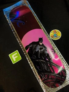 ULTRA RARO Batman Foil DC Justice League Color Bars Skateboard Deck 0/12 CAMPIONE - Foto 1 di 12