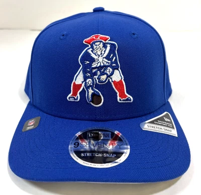 Chapéu Snapback New England Patriots NFL NE Retro Stretch-Snap ~Azul - Imagem 1 de 4