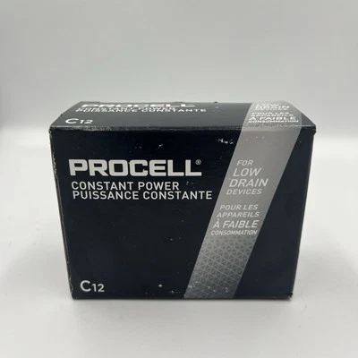 Duracell Procell Alkaline Batteries C PC1400 - 12 Batteries EXP March 2032 - Image 1 of 2