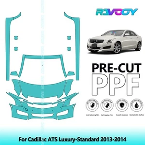 PreCut Paint Protection PPF Kit For Cadillac ATS Luxury-Standard 2013-2014 - Picture 1 of 7